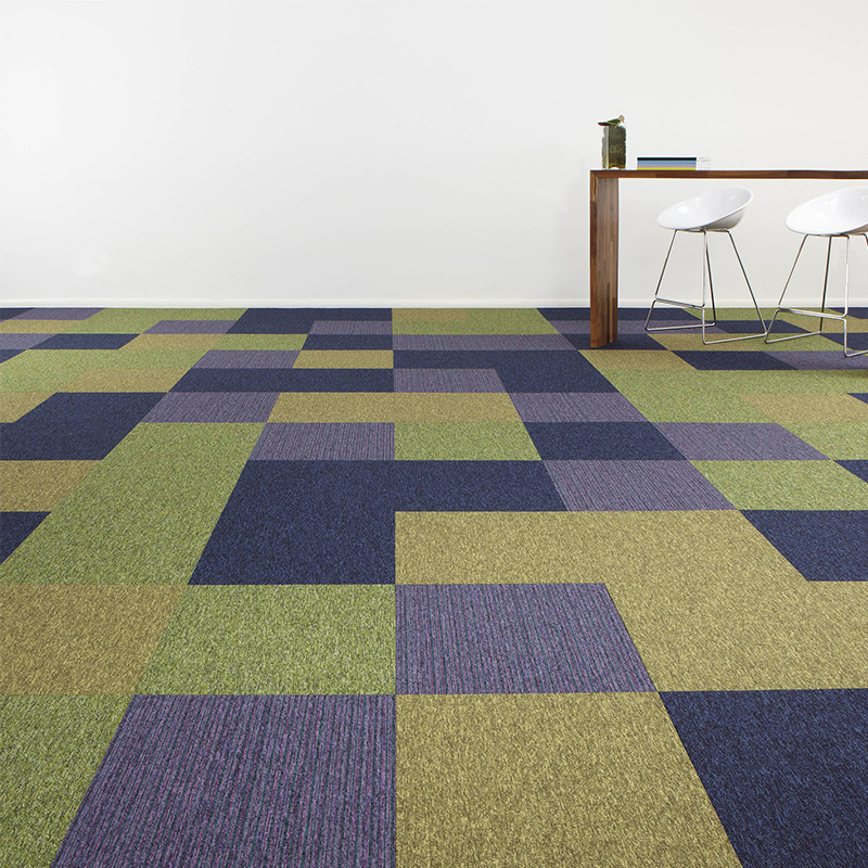 Burmatex Tivoli Carpet Floor Tiles, Purple Carpet Tiles